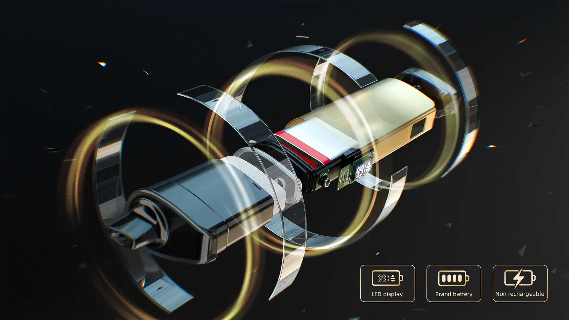 Illustration of mesh coil technology inside the Alibarbar Ingot 9000.