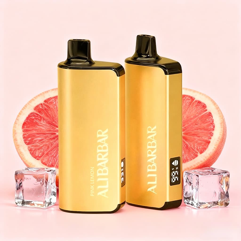 Alibarbar Ingot 9000 vape in an urban city setting.