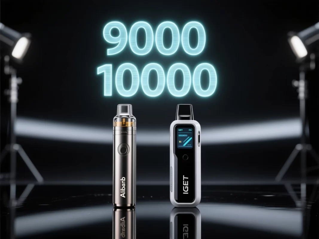 Comparison of 9000 puff and 10000 puff disposable vapes in Australia.