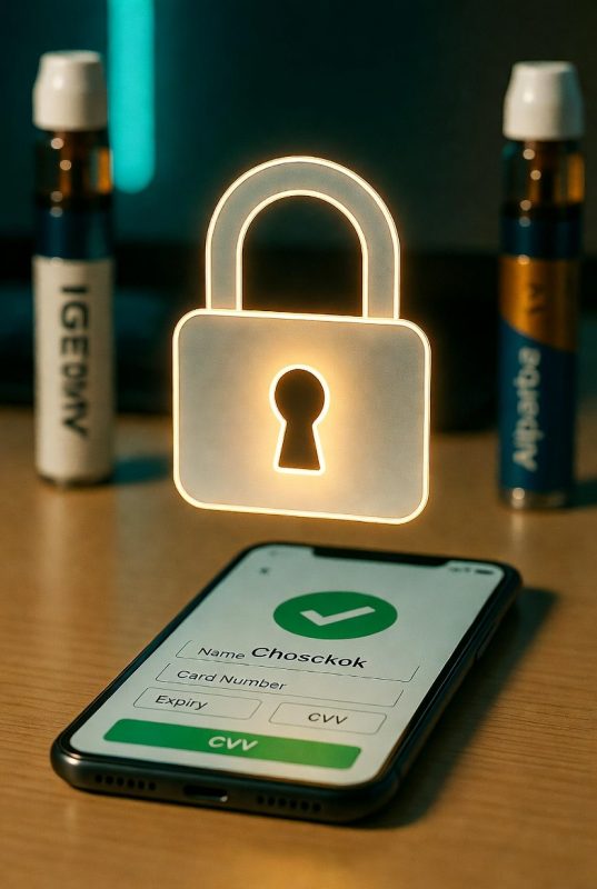 A glowing padlock over a smartphone, symbolizing secure online shopping and data protection in Australia.