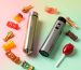 A collection of nostalgic candy-flavoured disposable vapes in Australia, featuring rainbow sweets and lollipops.